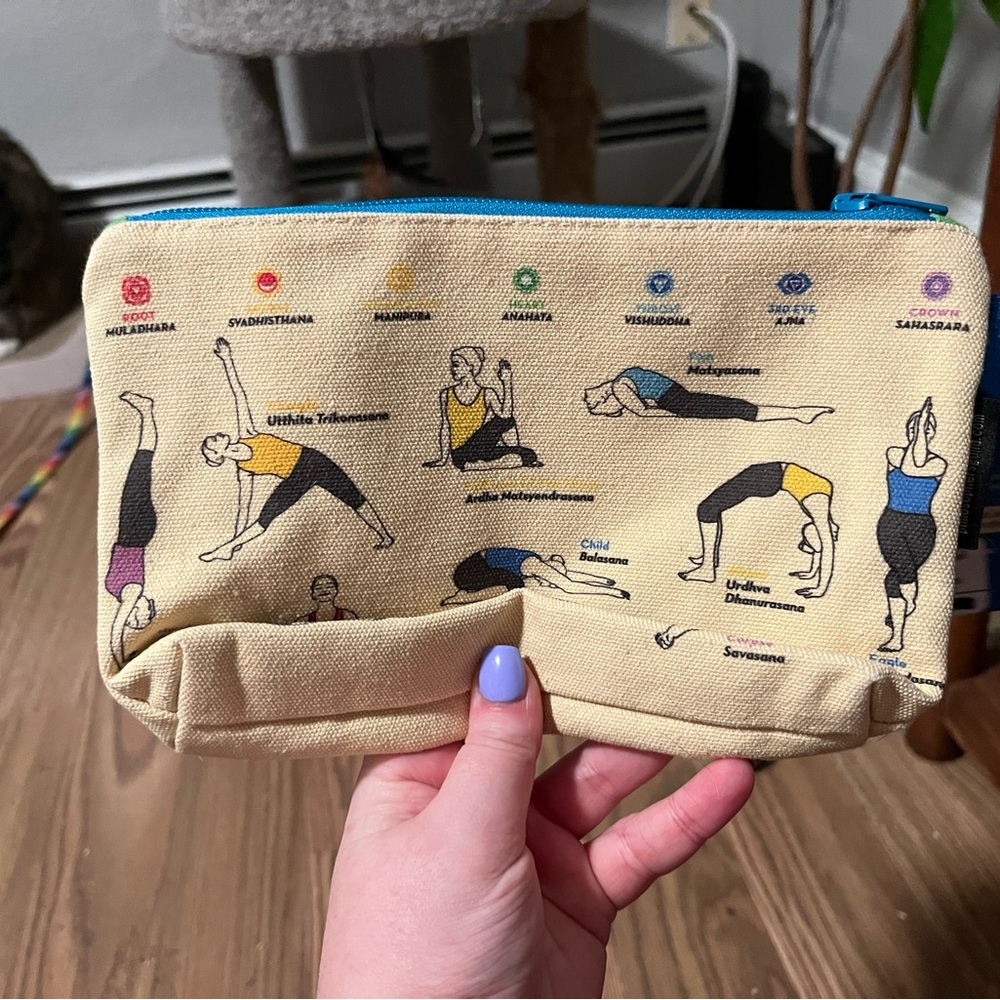 Yoga Pose Canvas Pouch